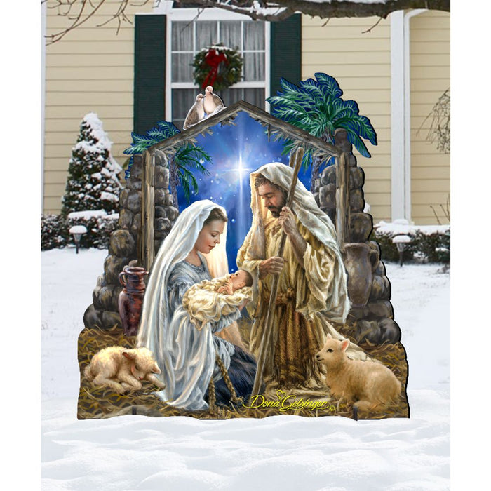 Glory to God Nativity Outdoor Decor by D. Gelsinger - Nativity Holiday Decor