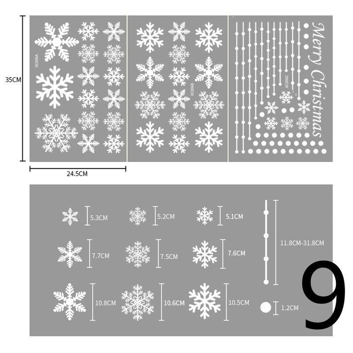 Christmas Themed Window Cling Set