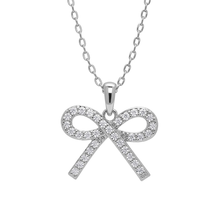 CZ Bow Necklace