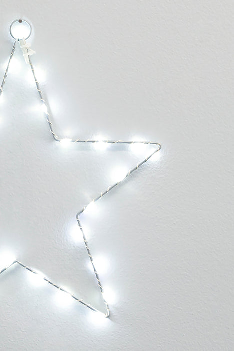 Illuminated LED Star Window & Wall Display | Warm White Fairy Light Stars