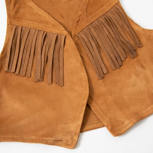 Toddler Girls Brown Western Cowgirl Clothing Set