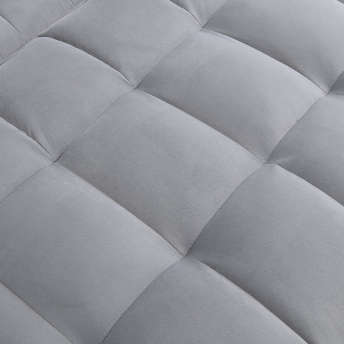 Modern Velvet Loveseat Sofa Couch with Pullout Bed