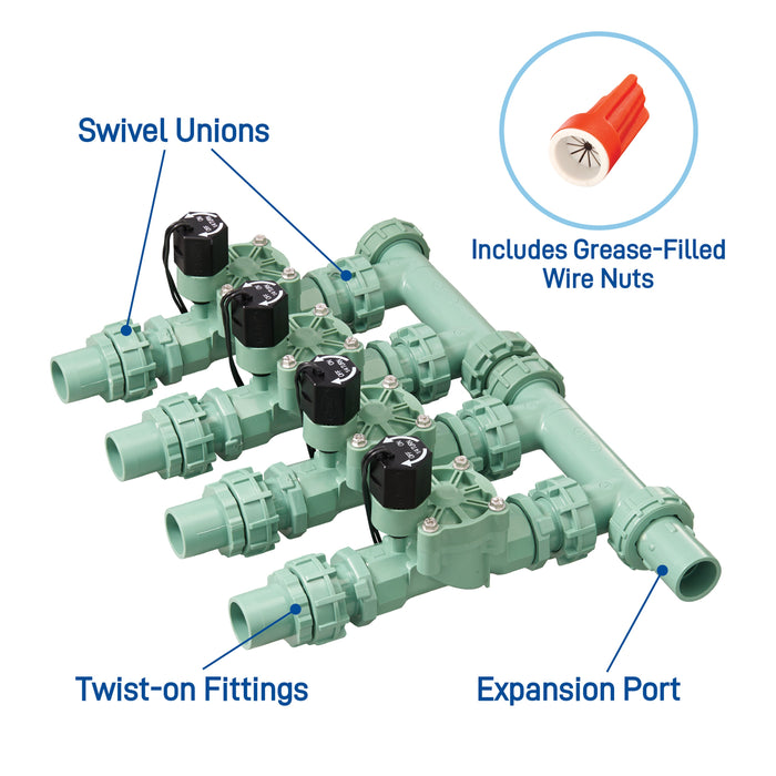 2-Valve Preassembled Manifold with PVC Adapters 57250