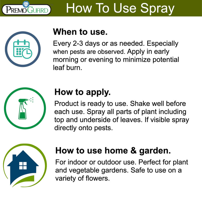 Plant and Garden Pest Control Spray - 32 oz | Plant Based Natural Non-Toxic |