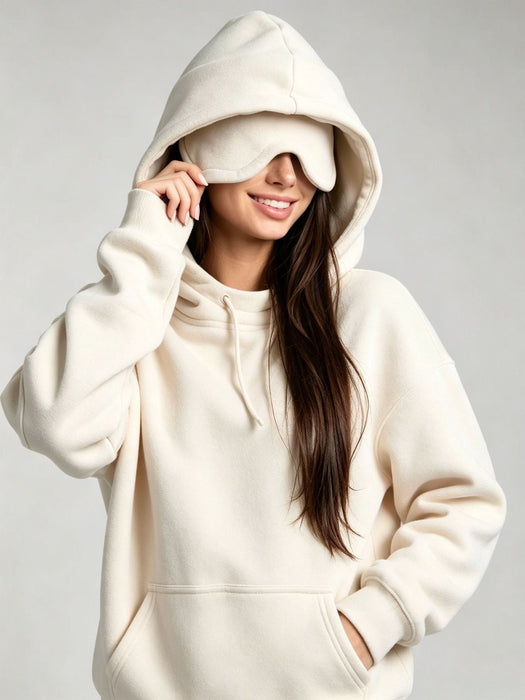 Women's Fleece-Lined Hooded Pullover Sweatshirt (Matching Pants Option)