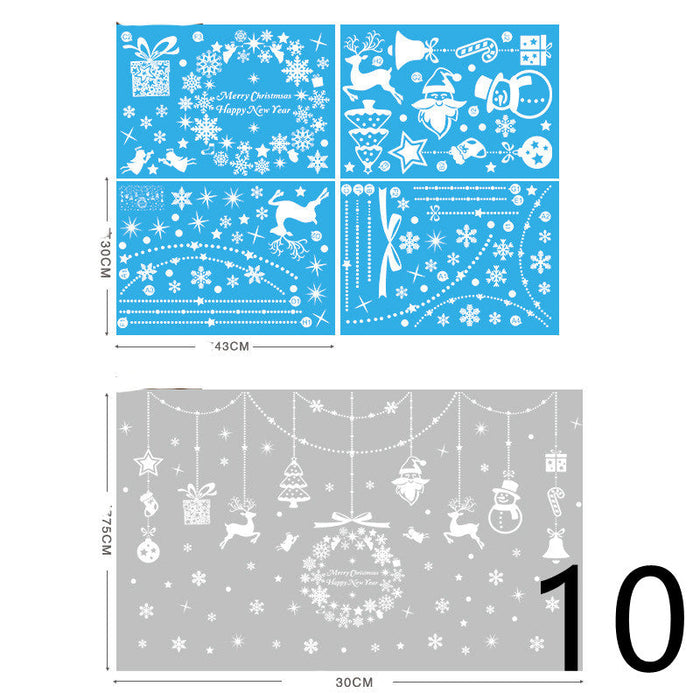Christmas Themed Window Cling Set