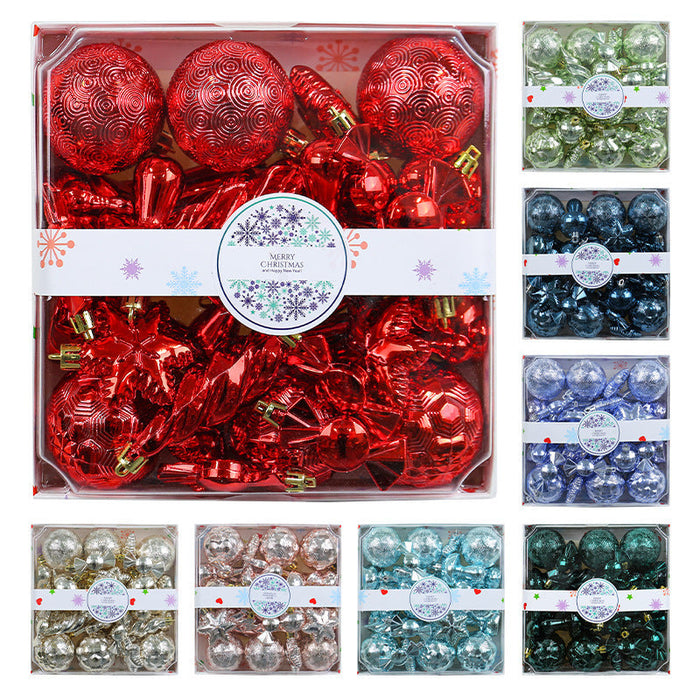 28-Piece Shatterproof Christmas Tree Ornament Set