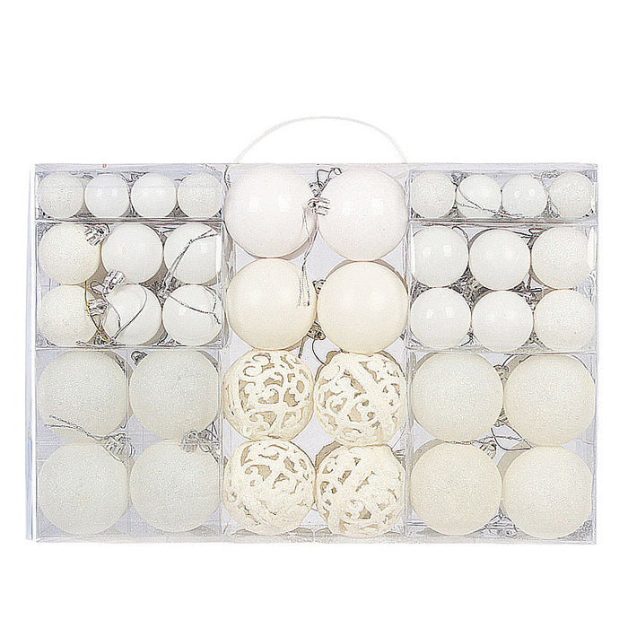 100-Piece Shatterproof Christmas Bauble Ornament Set