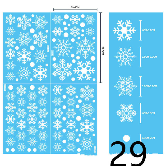 Christmas Themed Window Cling Set