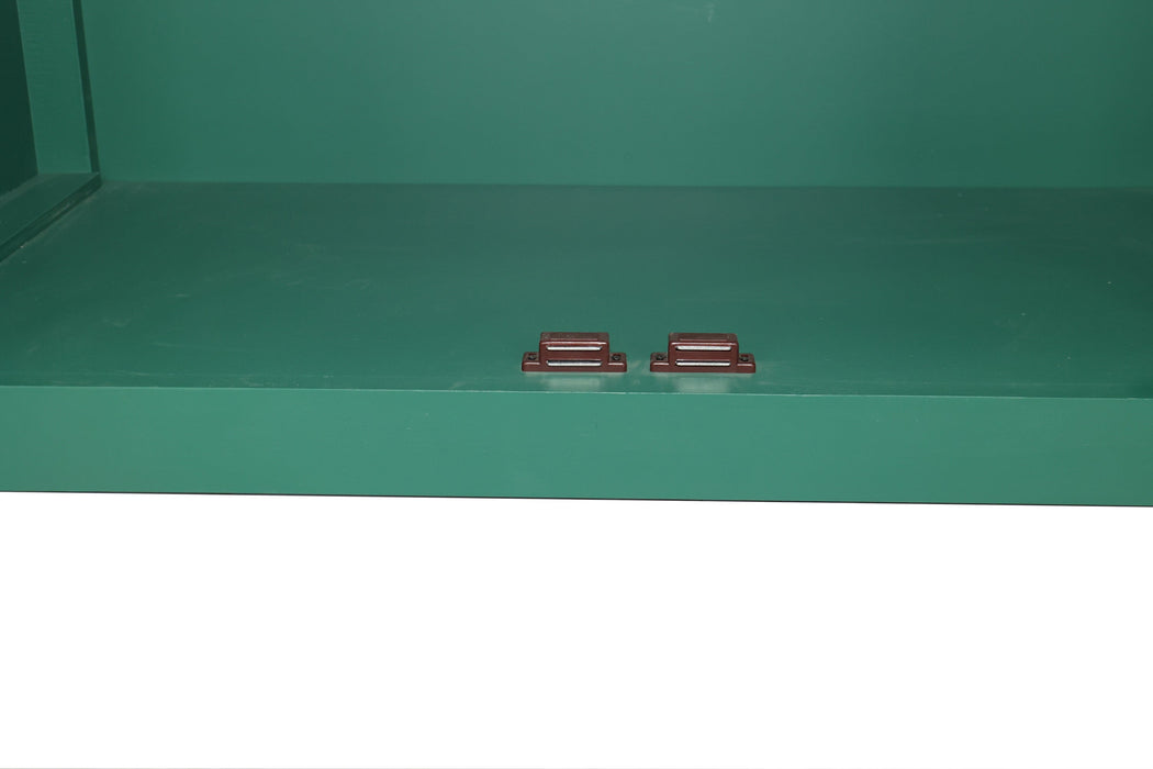 59in Green Accent Cabinet with 4 Doors Mid Century Modern Buffet
