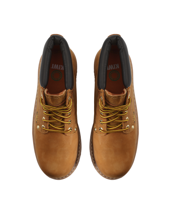 Kiwi Premium Wheat Nubuck 6" Water Resistant Work Boots