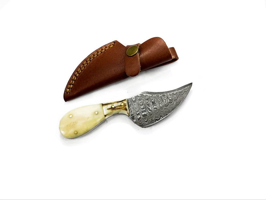 Premium Damascus Steel Skinning Knife TD-043