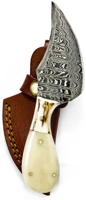 Premium Damascus Steel Skinning Knife TD-043