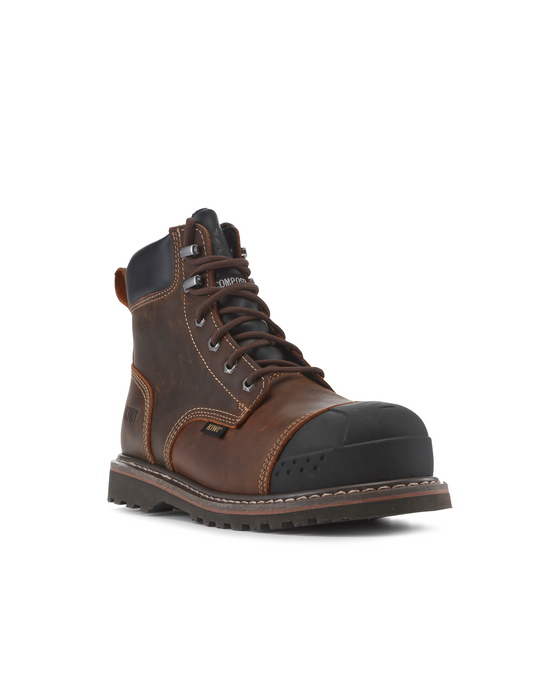 Kiwi Brown Crazy Horse 6" Composite Toe Work Boots [69100]