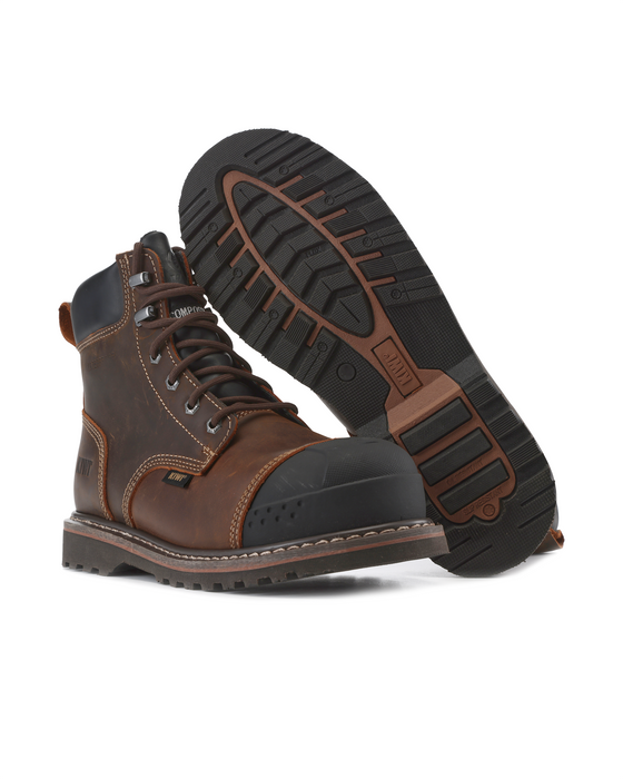 Kiwi Brown Crazy Horse 6" Composite Toe Work Boots [69100]