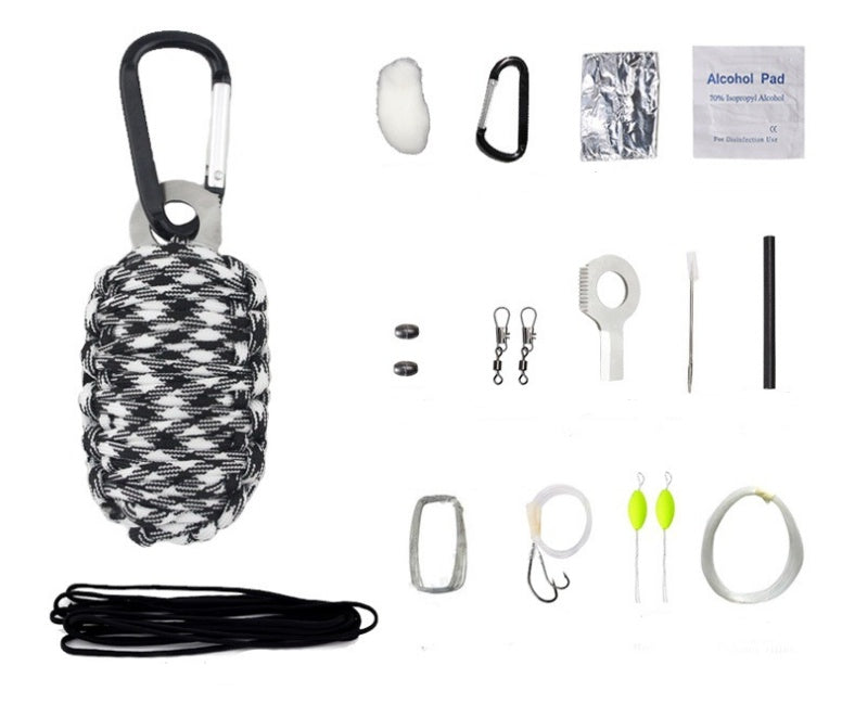 Outdoor Survival Kit /Fishing Kit Carabiner