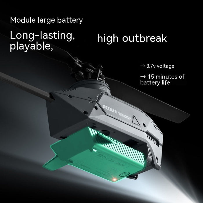 L1 Single-Paddle RC Helicopter Drone – 8K Dual Camera & Optical Flow Hove