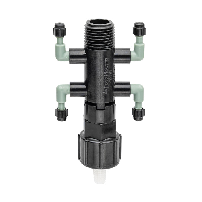 1/2" FPT x MPT x 1/4" Barb 4-Port Drip Manifold 67060