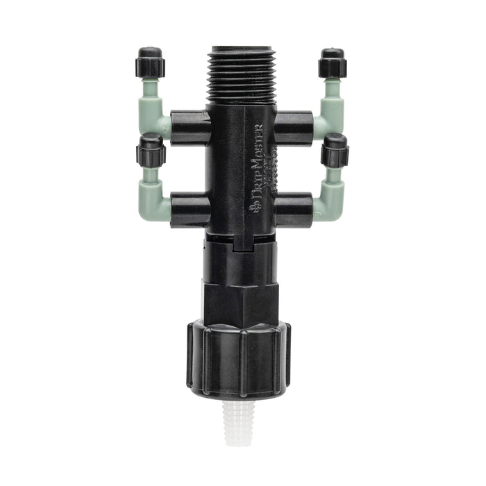 1/2" FPT x MPT x 1/4" Barb 4-Port Drip Manifold 67060