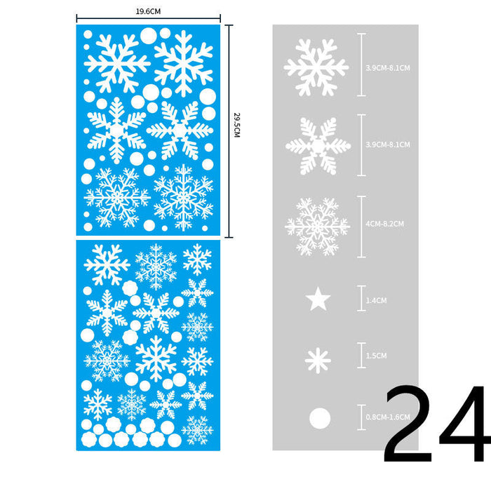 Christmas Themed Window Cling Set