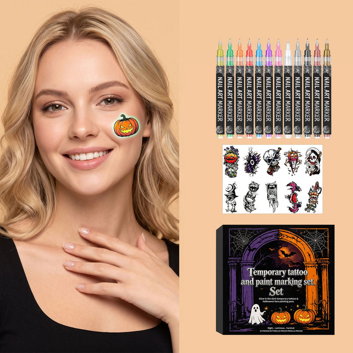 Halloween Face Paint and Sticker Kit