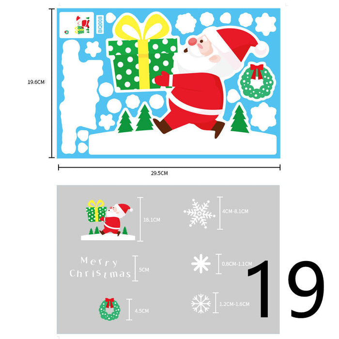 Christmas Themed Window Cling Set