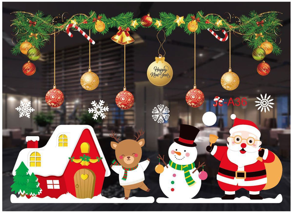 Christmas Decorations Window Clings