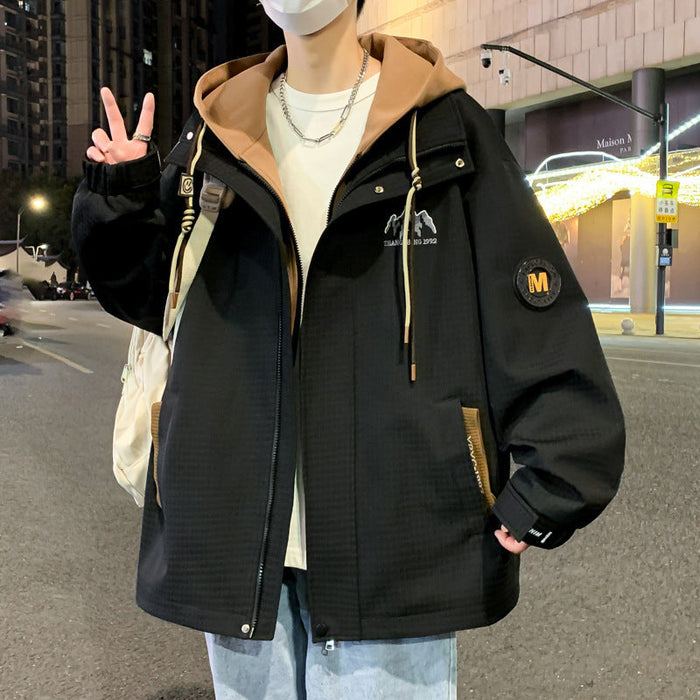 Boys' Mock Two-Piece Windproof Coat