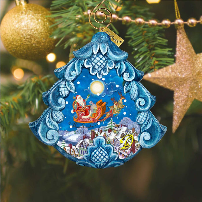 All a Good Night Sculpted Hand-Painted Christmas Ornament by G. DeBrekht - 610279