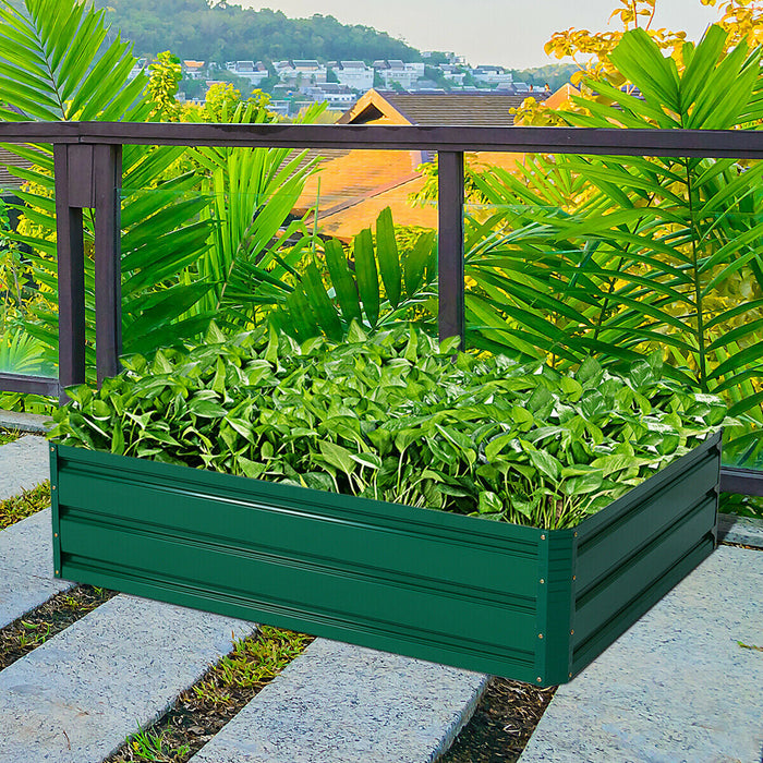 40 Inch Patio Raised Garden Bed Vegetable Flower Planter