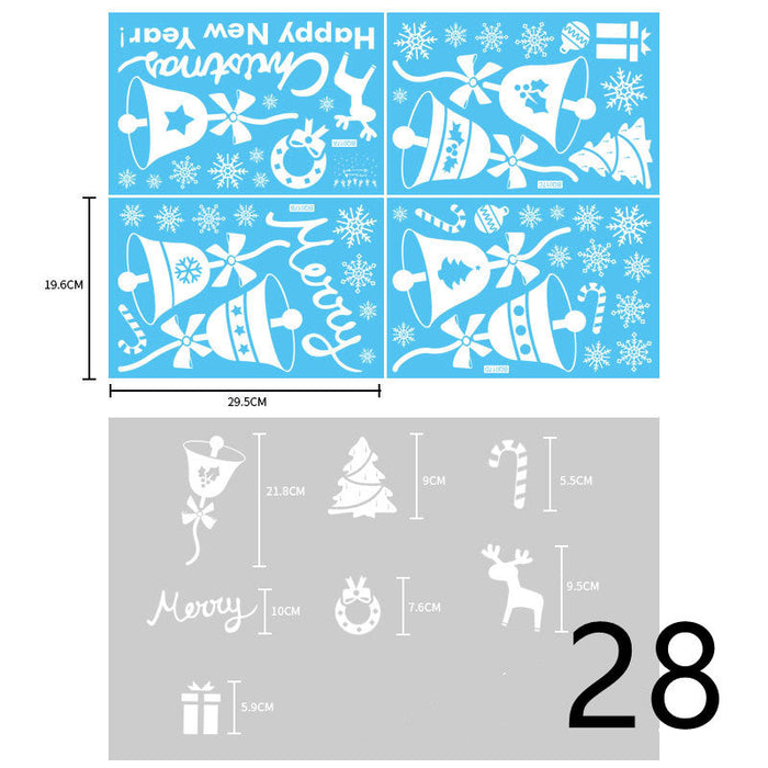 Christmas Themed Window Cling Set