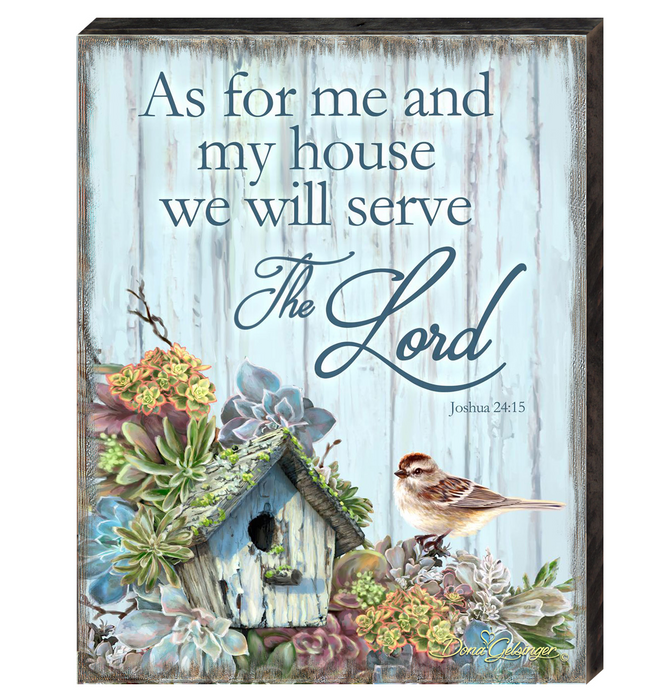 Serve the Lord Wooden Wall Art by D. Gelsinger -