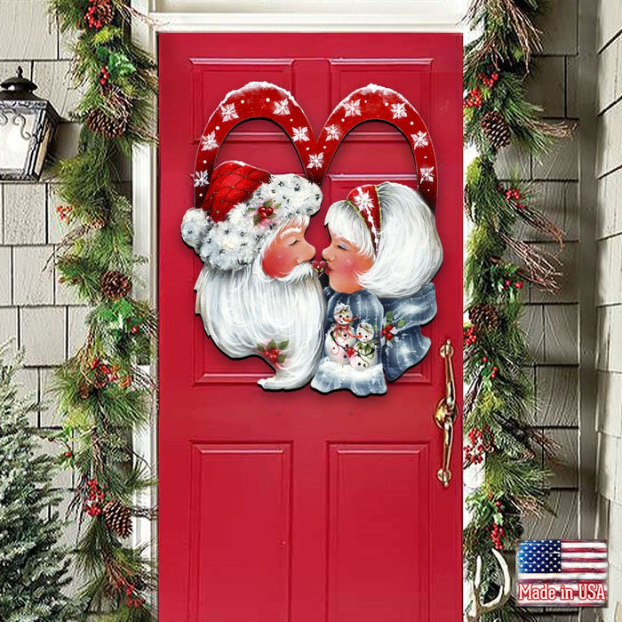 Merry Kissmas! Holiday Door Decor by Jamie Mills-Price