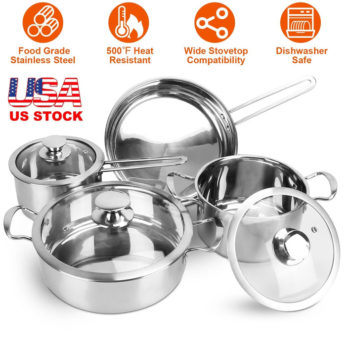 LJG Premium Stainless Steel Cookware Set