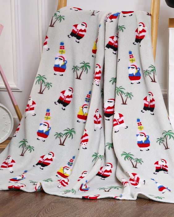 Decor & More Christmas Throw Blanket – Ultra-Soft 50"x60" Holiday Fleece