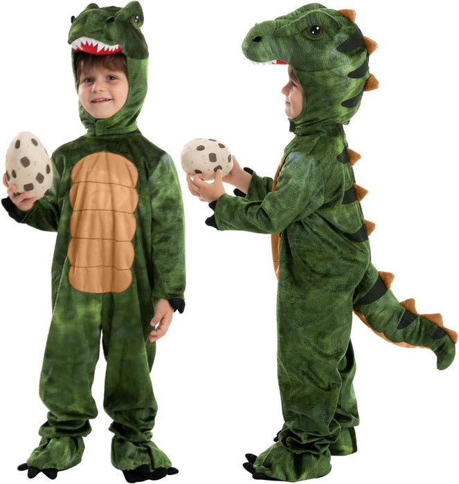 Realistic T-rex Costume Outfit with Egg for Kids Toddler Halloween