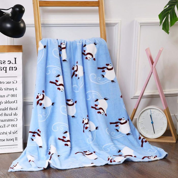 Decor & More Christmas Throw Blanket – Ultra-Soft 50"x60" Holiday Fleece