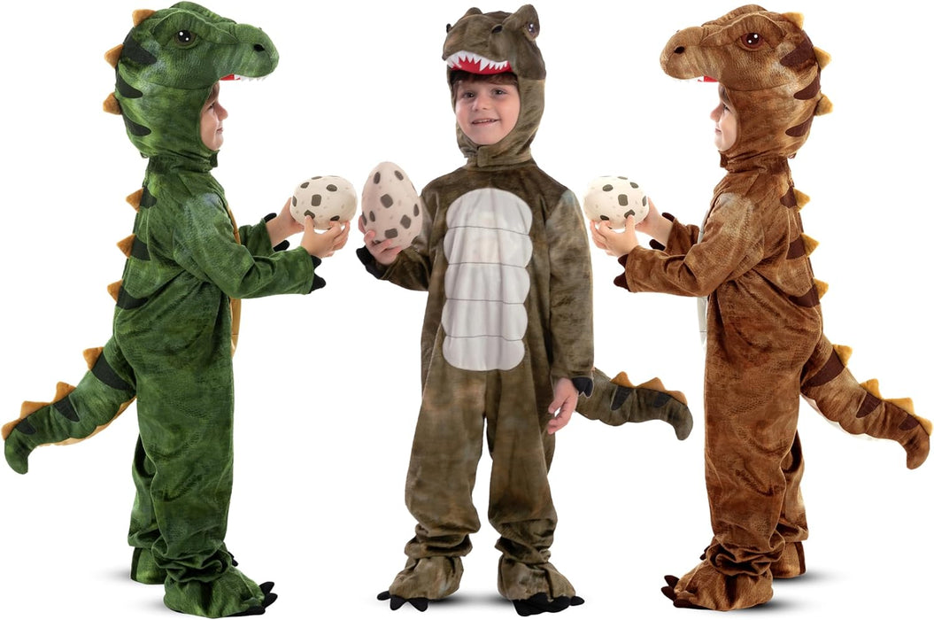 Realistic T-rex Costume Outfit with Egg for Kids Toddler Halloween
