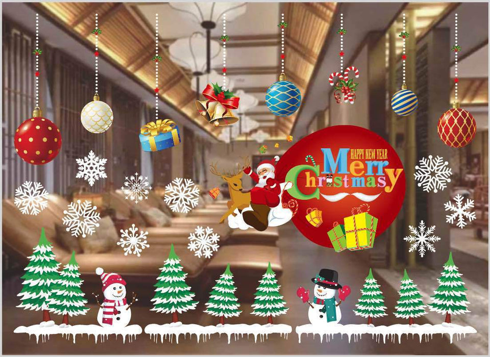 Christmas Decorations Window Clings