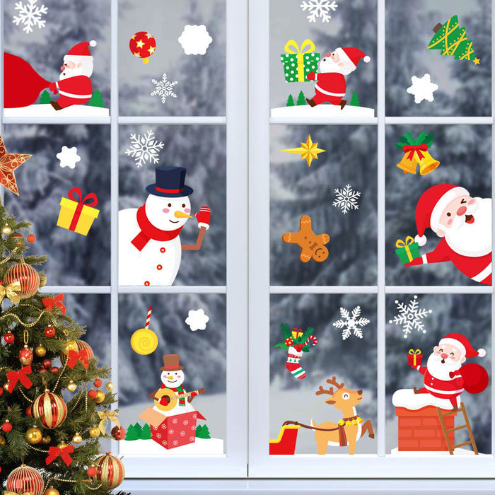Christmas Themed Window Cling Set