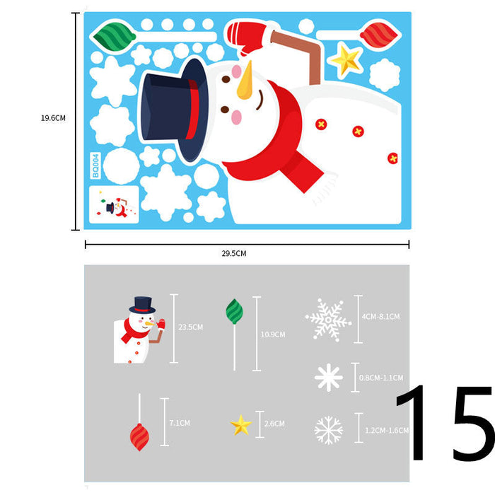 Christmas Themed Window Cling Set