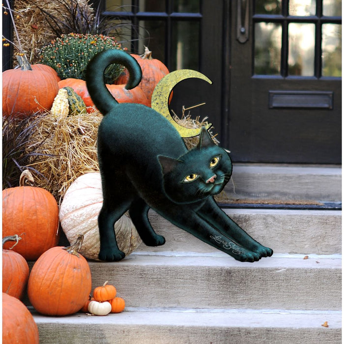 Spooky Halloween Cat Door Decor by Laura Seeley -  Halloween Decor - 8512054H