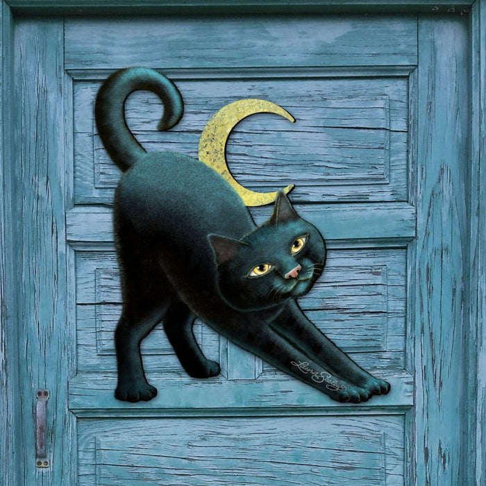 Spooky Halloween Cat Door Decor by Laura Seeley -  Halloween Decor - 8512054H