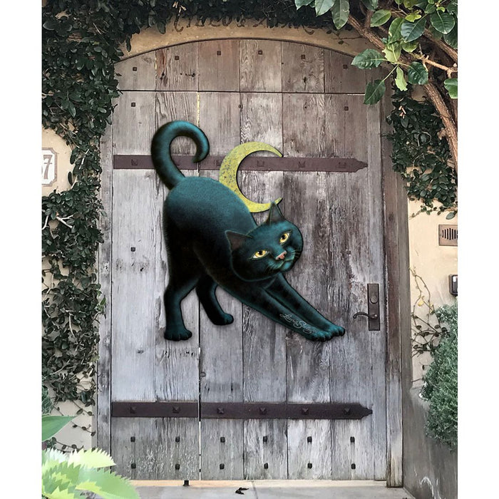 Spooky Halloween Cat Door Decor by Laura Seeley -  Halloween Decor - 8512054H