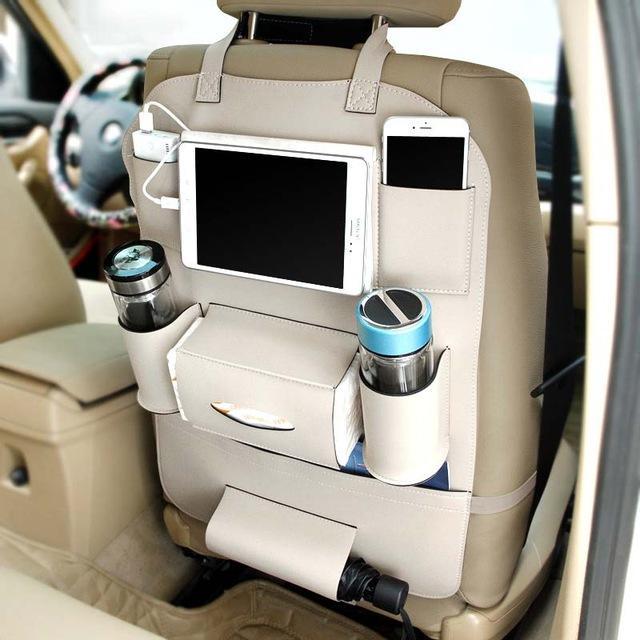 PU Leather Car Seat Organizers