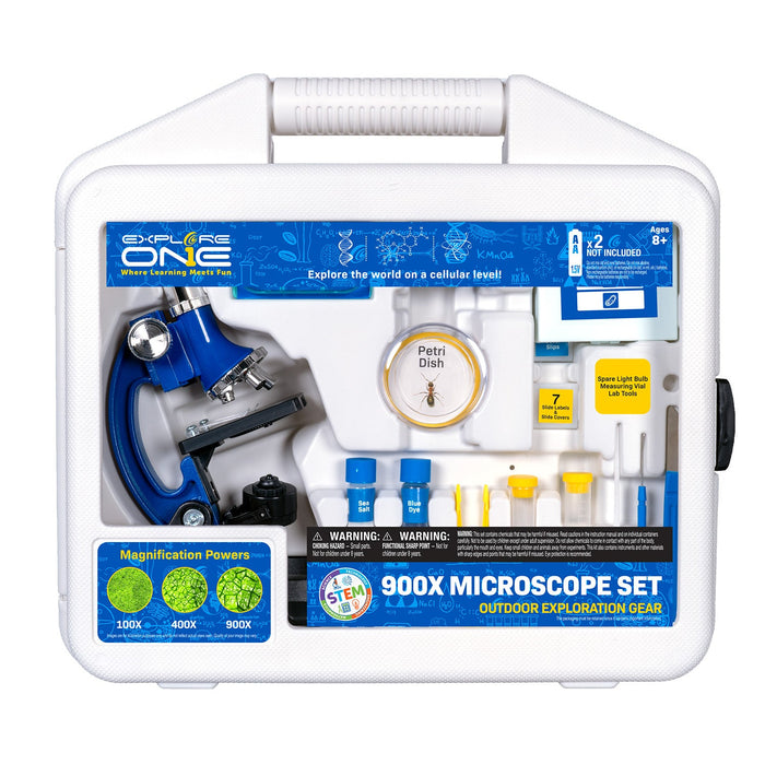 45 Piece Explore One 900X Microscope Set with Case