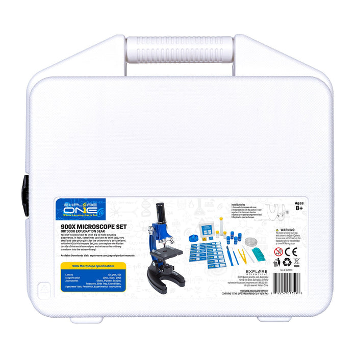 45 Piece Explore One 900X Microscope Set with Case