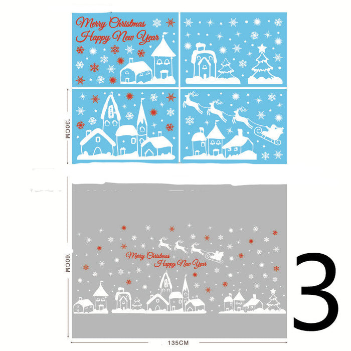 Christmas Themed Window Cling Set