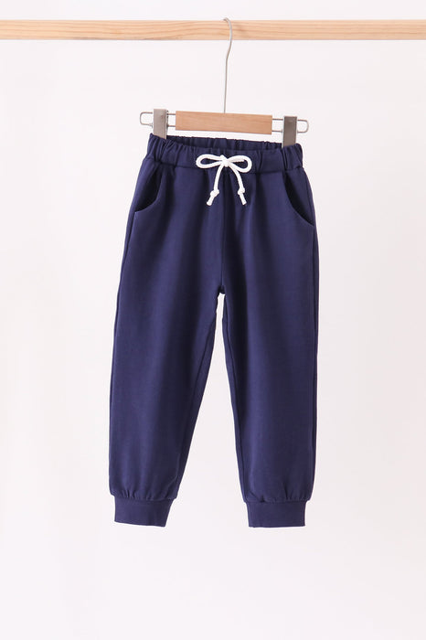 Kids Navy Drawstring Jogger