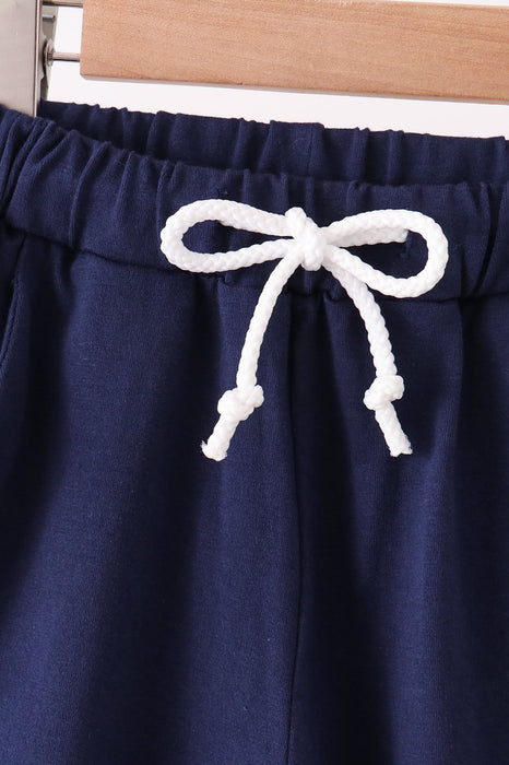 Kids Navy Drawstring Jogger